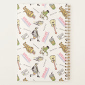FRIENDS™ Tan Cartoon Patroon Planner (Achterkant)