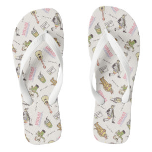 FRIENDS™ Tan Cartoon Patroon Teenslippers
