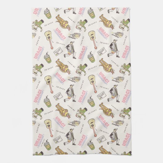 FRIENDS™ Tan Cartoon Patroon Theedoek (Verticaal)