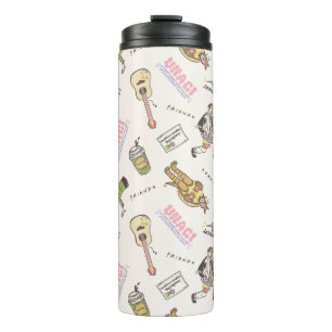 FRIENDS™ Tan Cartoon Patroon Thermosbeker