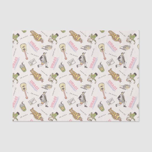 FRIENDS™ Tan Cartoon Patroon Tissuepapier (Voorkant)