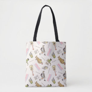 FRIENDS™ Tan Cartoon Patroon Tote Bag
