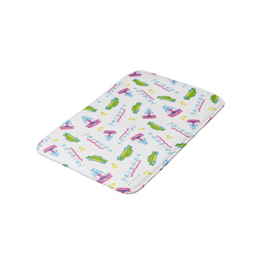 FRIENDS™ Taxi and Water Fountain Pattern Badmat (Gekanteld)