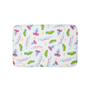 FRIENDS™ Taxi and Water Fountain Pattern Badmat