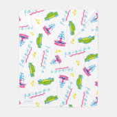FRIENDS™ Taxi and Water Fountain Pattern Fleece Deken (Voorkant)