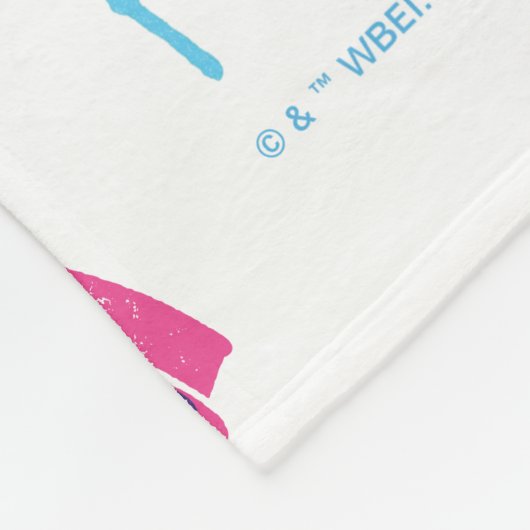 FRIENDS™ Taxi and Water Fountain Pattern Fleece Deken (Hoek)