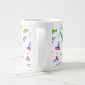 FRIENDS™ Taxi and Water Fountain Pattern Grote Koffiekop (Achterkant)