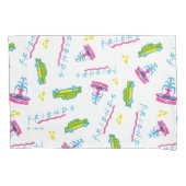 FRIENDS™ Taxi and Water Fountain Pattern Kussensloop (Voorkant)