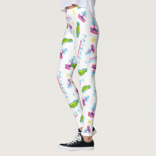 FRIENDS™ Taxi and Water Fountain Pattern Leggings
