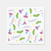 FRIENDS™ Taxi and Water Fountain Pattern Servet (Voorkant)