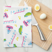 FRIENDS™ Taxi and Water Fountain Pattern Theedoek (Quarter Fold)