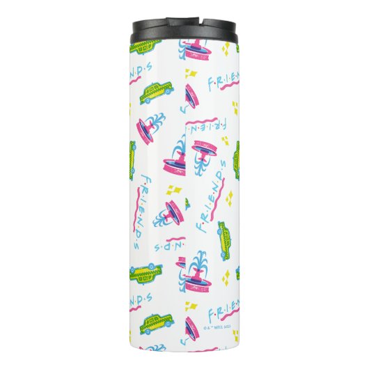 FRIENDS™ Taxi and Water Fountain Pattern Thermosbeker (Achterkant)