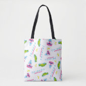 FRIENDS™ Taxi and Water Fountain Pattern Tote Bag (Voorkant)