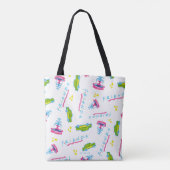 FRIENDS™ Taxi and Water Fountain Pattern Tote Bag (Achterkant)
