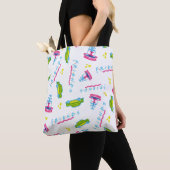 FRIENDS™ Taxi and Water Fountain Pattern Tote Bag (Dichtbij)