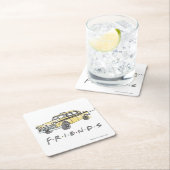 FRIENDS™ | Taxi Cab Kartonnen Onderzetters (Insitu)