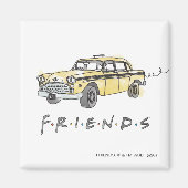 FRIENDS™ | Taxi Cab Magneet (Voorkant)