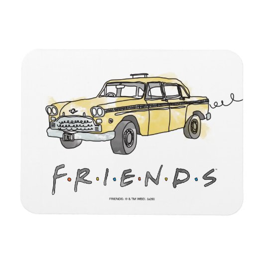 FRIENDS™ | Taxi Cab Magneet (Horizontaal)