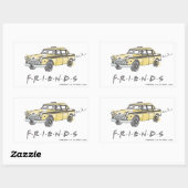 FRIENDS™ | Taxi Cab Rechthoekige Sticker (Vel)