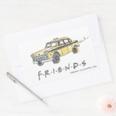 FRIENDS™ | Taxi Cab Rechthoekige Sticker (Envelop)