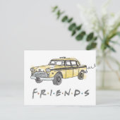 FRIENDS™ | Taxi Cab Uitnodiging Briefkaart (Staand voorkant)
