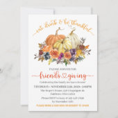 Friends Thanksgiving Lunch, Autumn Pumpkins Kaart (Voorkant)