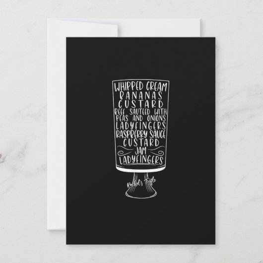 Friends Thanksgiving Rachel's Trifle-Cream Kaart (Voorkant)