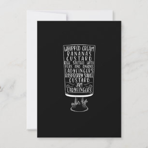 Friends Thanksgiving Rachel's Trifle-Cream Kaart