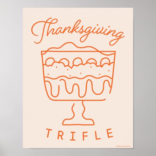 FRIENDS™ | Thanksgiving Trifle Poster (Voorkant)