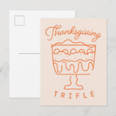 FRIENDS™ | Thanksgiving Trifle Uitnodiging Briefkaart (Voorkant / Achterkant)