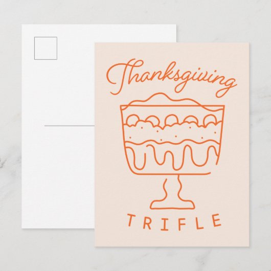 FRIENDS™ | Thanksgiving Trifle Uitnodiging Briefkaart (Voorkant / Achterkant)