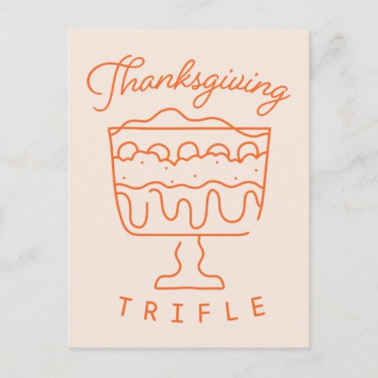 FRIENDS™ | Thanksgiving Trifle Uitnodiging Briefkaart (Voorkant)