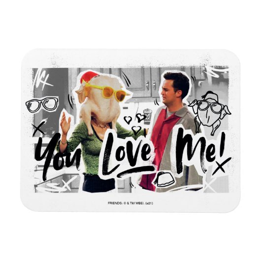 FRIENDS™ | Thanksgiving Turkije Hoofd Monica Magneet (Horizontaal)