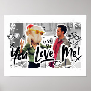 FRIENDS™   Thanksgiving Turkije Hoofd Monica Poster