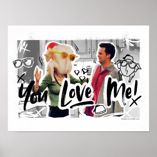 FRIENDS™ | Thanksgiving Turkije Hoofd Monica Poster (Voorkant)