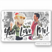 FRIENDS™ | Thanksgiving Turkije Hoofd Monica Sticker (Voorkant)