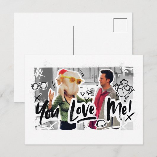 FRIENDS™ | Thanksgiving Turkije Hoofd Monica Uitnodiging Briefkaart (Voorkant / Achterkant)