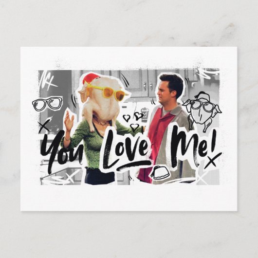 FRIENDS™ | Thanksgiving Turkije Hoofd Monica Uitnodiging Briefkaart (Voorkant)