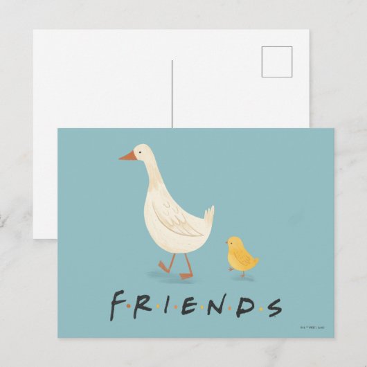 FRIENDS™ | The Chick and the Duck Briefkaart (Voorkant / Achterkant)