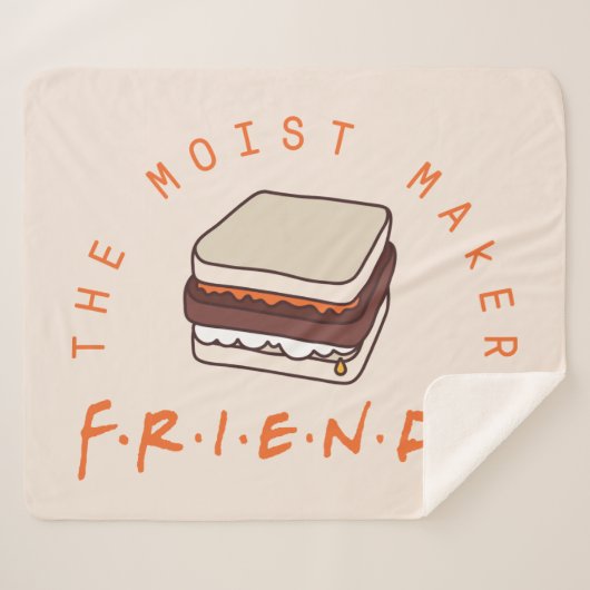 FRIENDS™ | The Moist Maker Sherpa Deken (Voorkant (horizontaal))