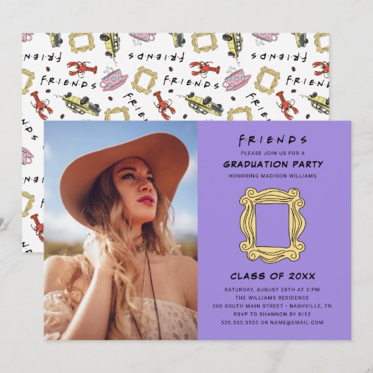 FRIENDS™ The One met de Graduation Party - Foto Kaart (Voorkant / Achterkant)