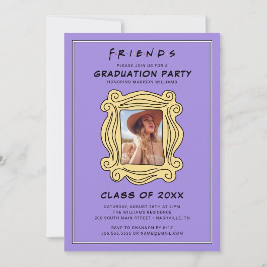 FRIENDS™ The One met de Graduation Party - Foto Kaart (Voorkant)