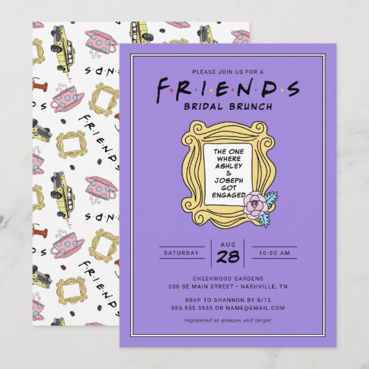 FRIENDS™ | The One With de Bruidsbrunch Kaart (Voorkant / Achterkant)