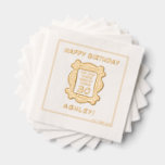 FRIENDS™ | The One with the Birthday Folie Servetten<br><div class="desc">Vier je verjaardag met Friends™. Deze papieren servetten zijn voorzien van het FRIENDS™-lijst. Personaliseer door jouw naam en leeftijd toe te voegen!</div>