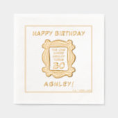 FRIENDS™ | The One with the Birthday Folie Servetten (Voorkant)