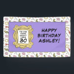 FRIENDS™ | The One with the Birthday Spandoek<br><div class="desc">Viel je verjaardag met FRIENDS™. Deze banner is voorzien van al uw favoriete FRIENDS™ pictogrammen. Personaliseer u door jouw naam en leeftijd toe te voegen!</div>