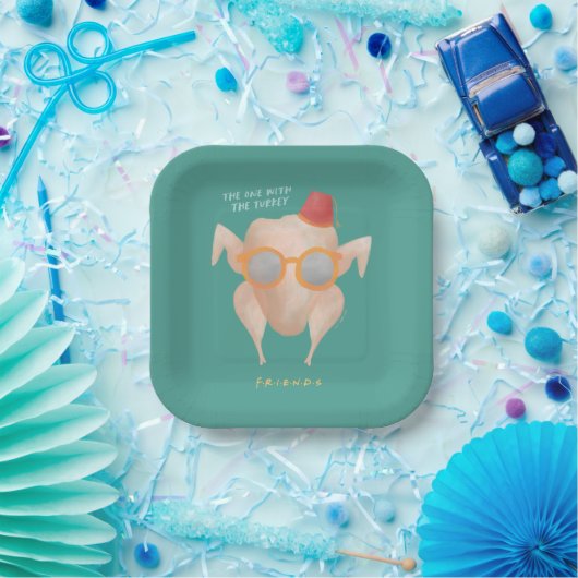 FRIENDS™ | The One with the Turkey Papieren Bordje (Feest)