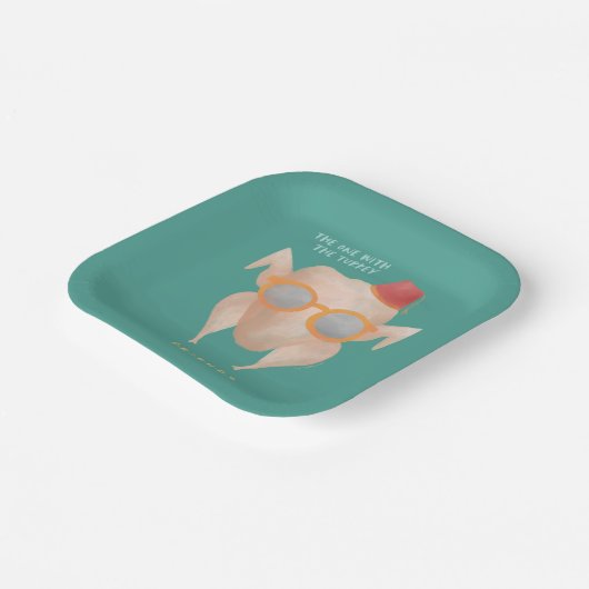 FRIENDS™ | The One with the Turkey Papieren Bordje (Gebogen)