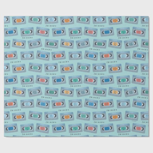 FRIENDS™ | The One With Video Tape Pattern Cadeaupapier (Vlak)