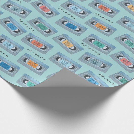 FRIENDS™ | The One With Video Tape Pattern Cadeaupapier (Hoek)